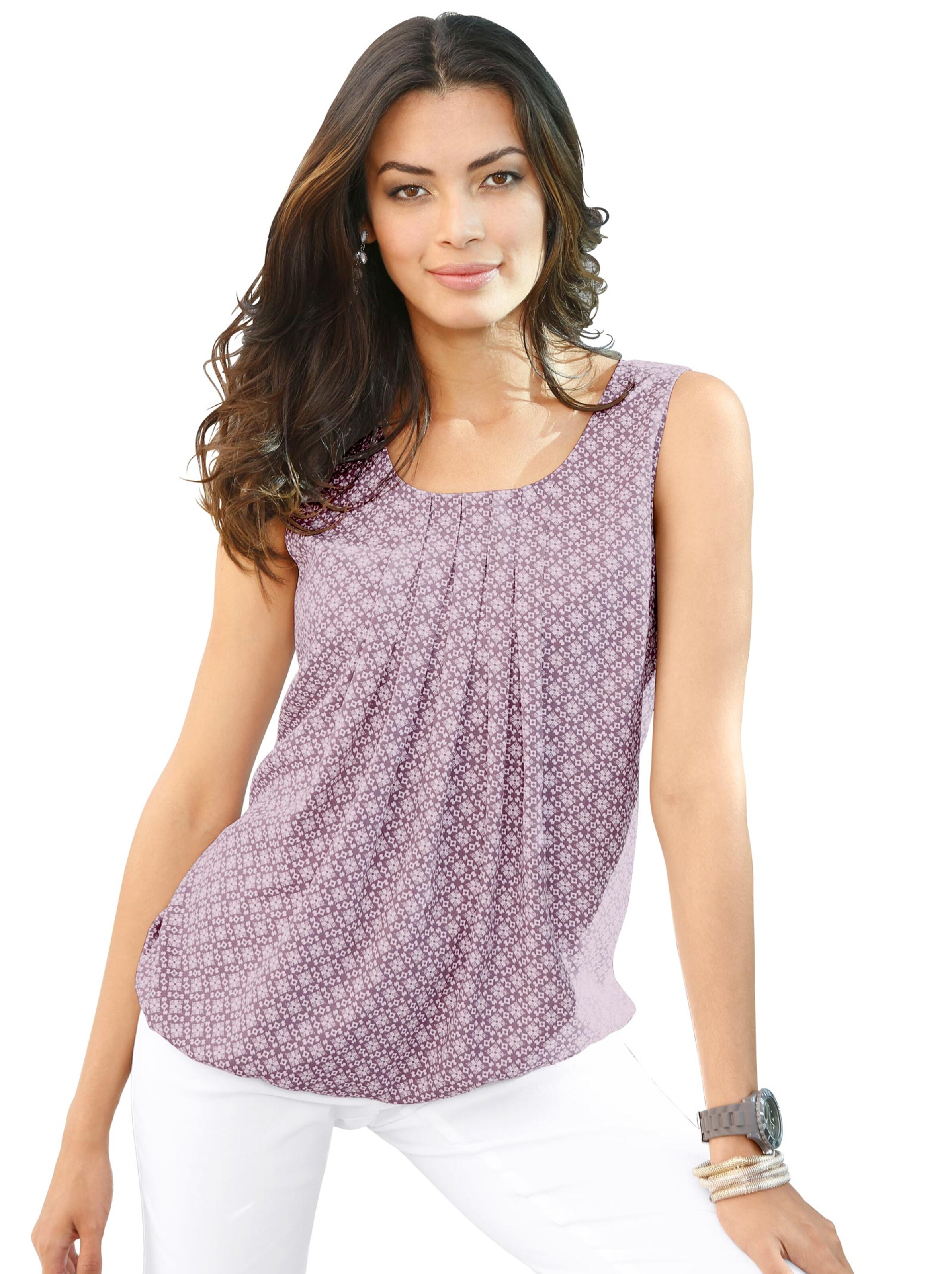 Blusentop in rosenholzweißgemustert WITT WEIDEN