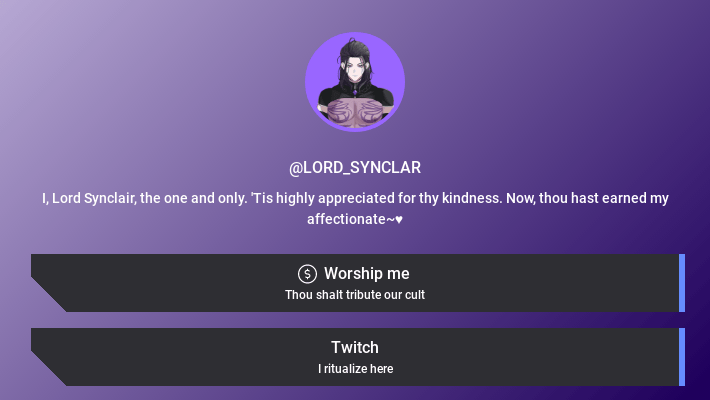 @LORD_SYNCLAIR | Link Space
