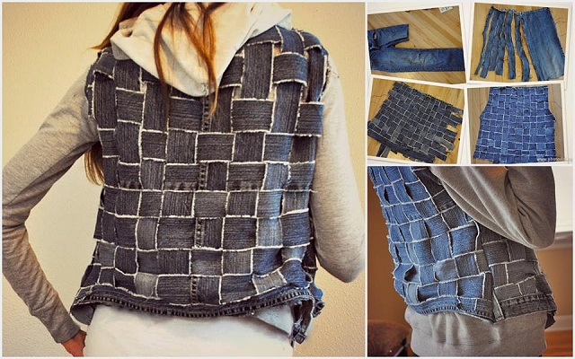 Wonderful DIY New Handbag From Old Jeans