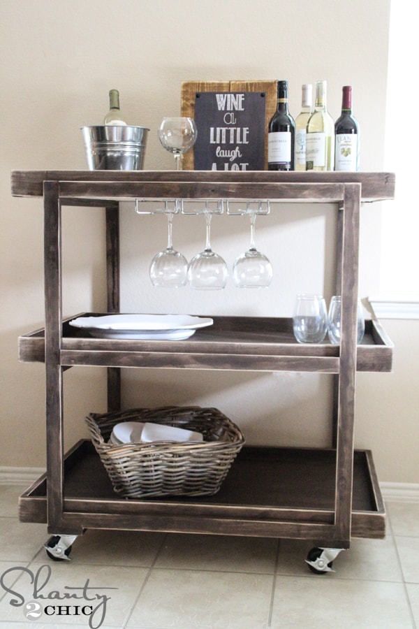 Dozen DIY Bar Carts A MustHave at Every House Party