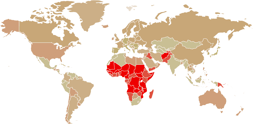 Average age by country