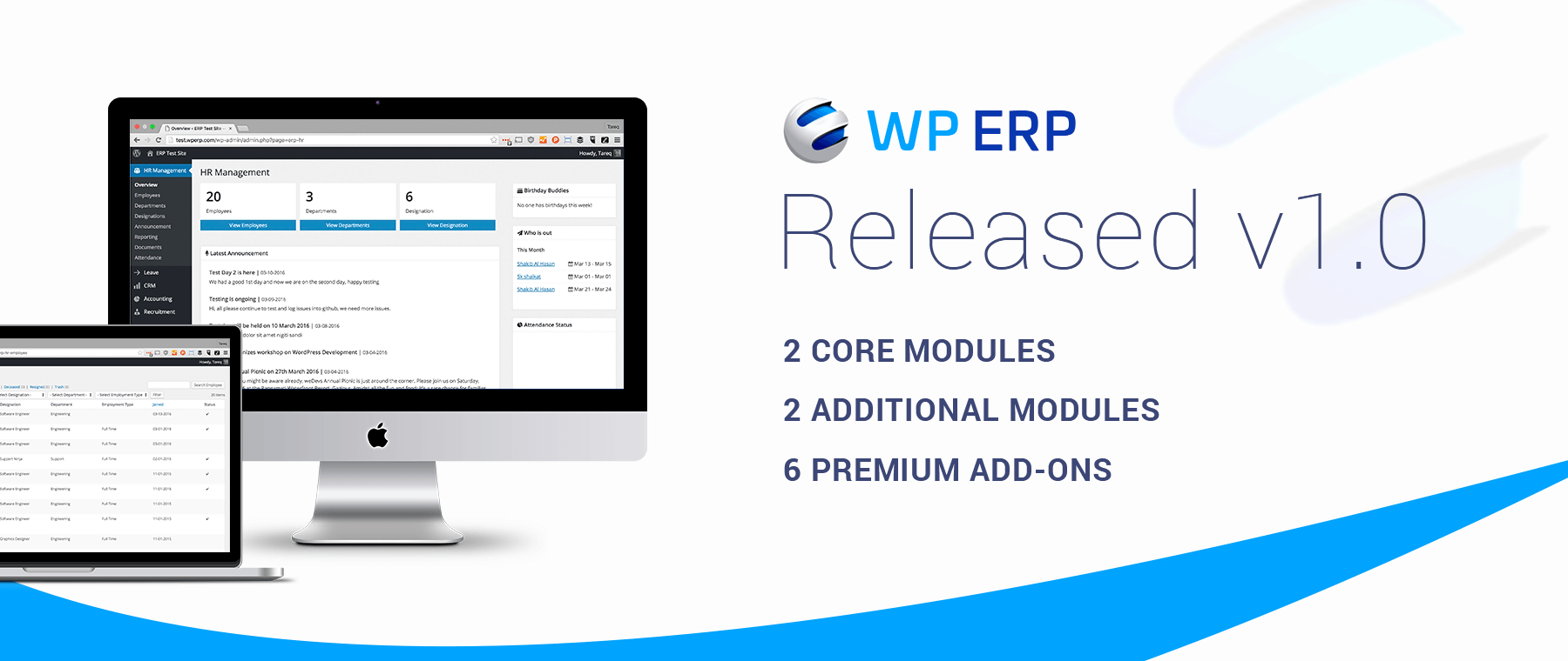 WP ERP Version 1.0 Released!