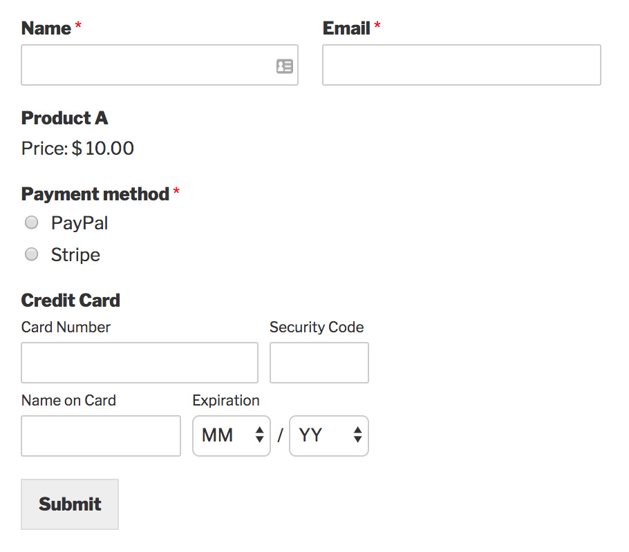 How to Allow Users to Choose a Payment Method on Your Form