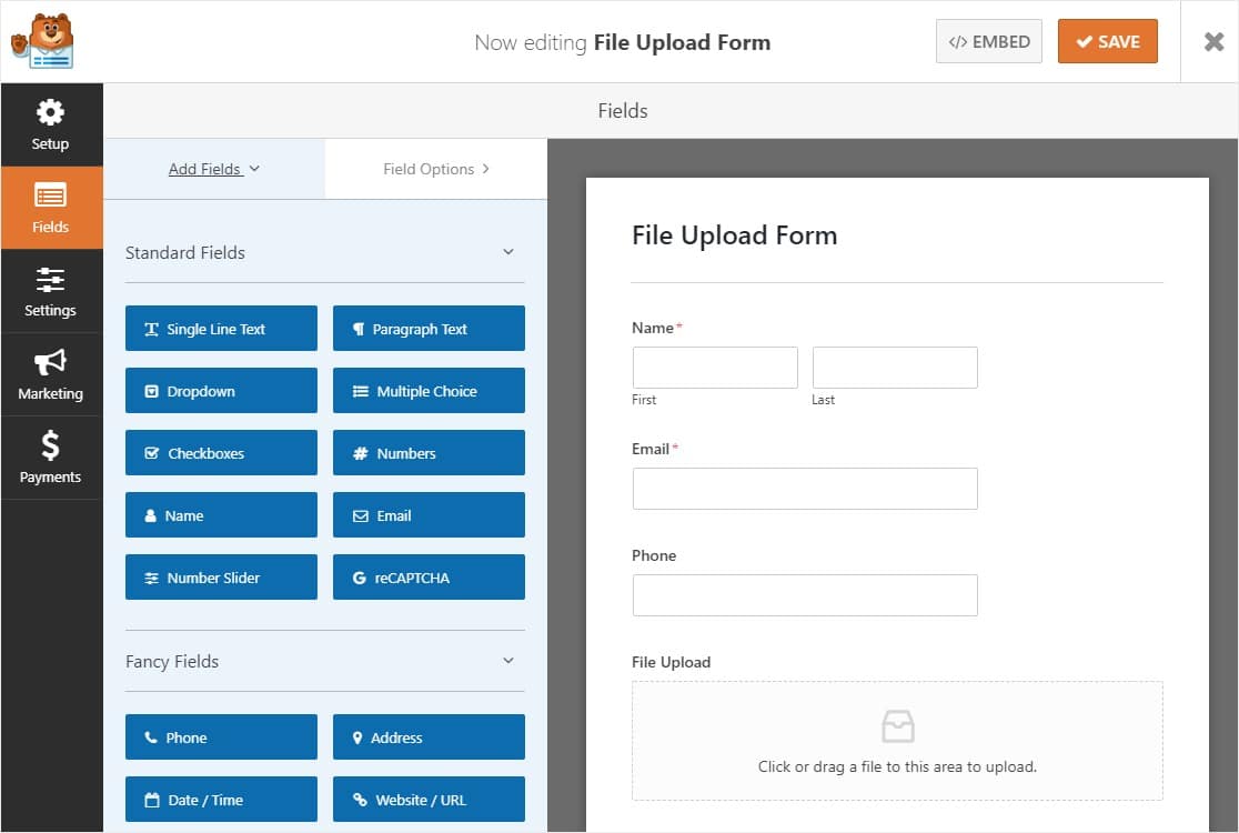 How to Create a File Upload Form in WordPress (Step by Step)