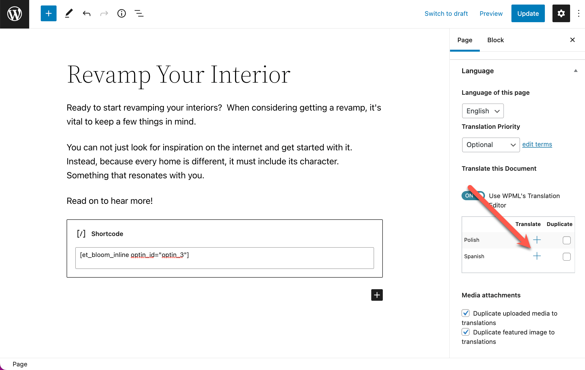 Using the Bloom Email OptIn Plugin with WPML WPML