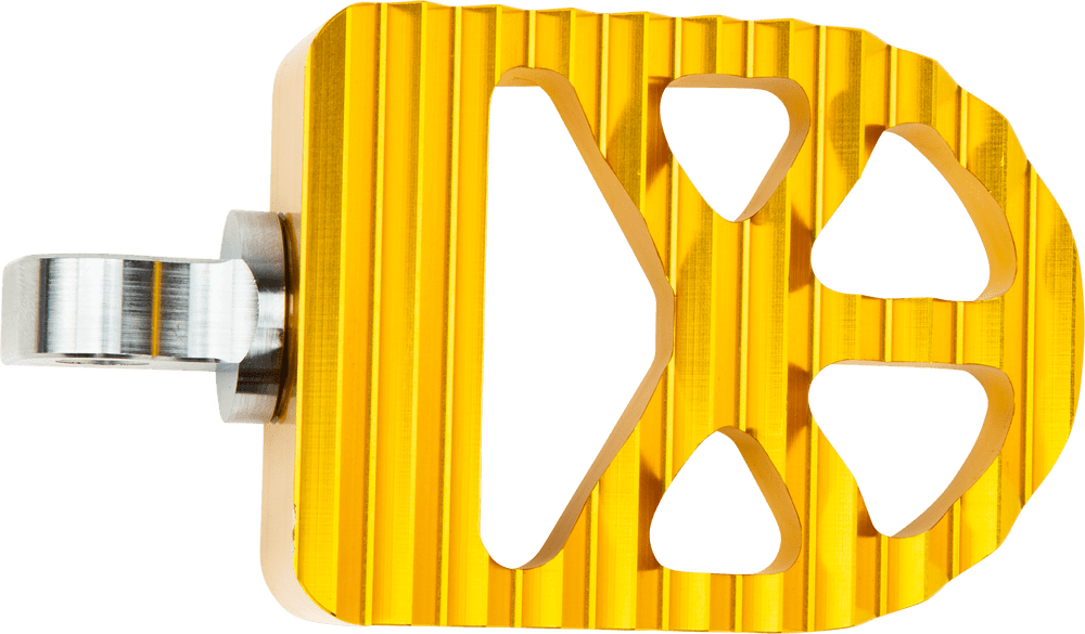 Harddrive Gripmax Gold Universal Motorcycle Driver Aluminum Footpegs