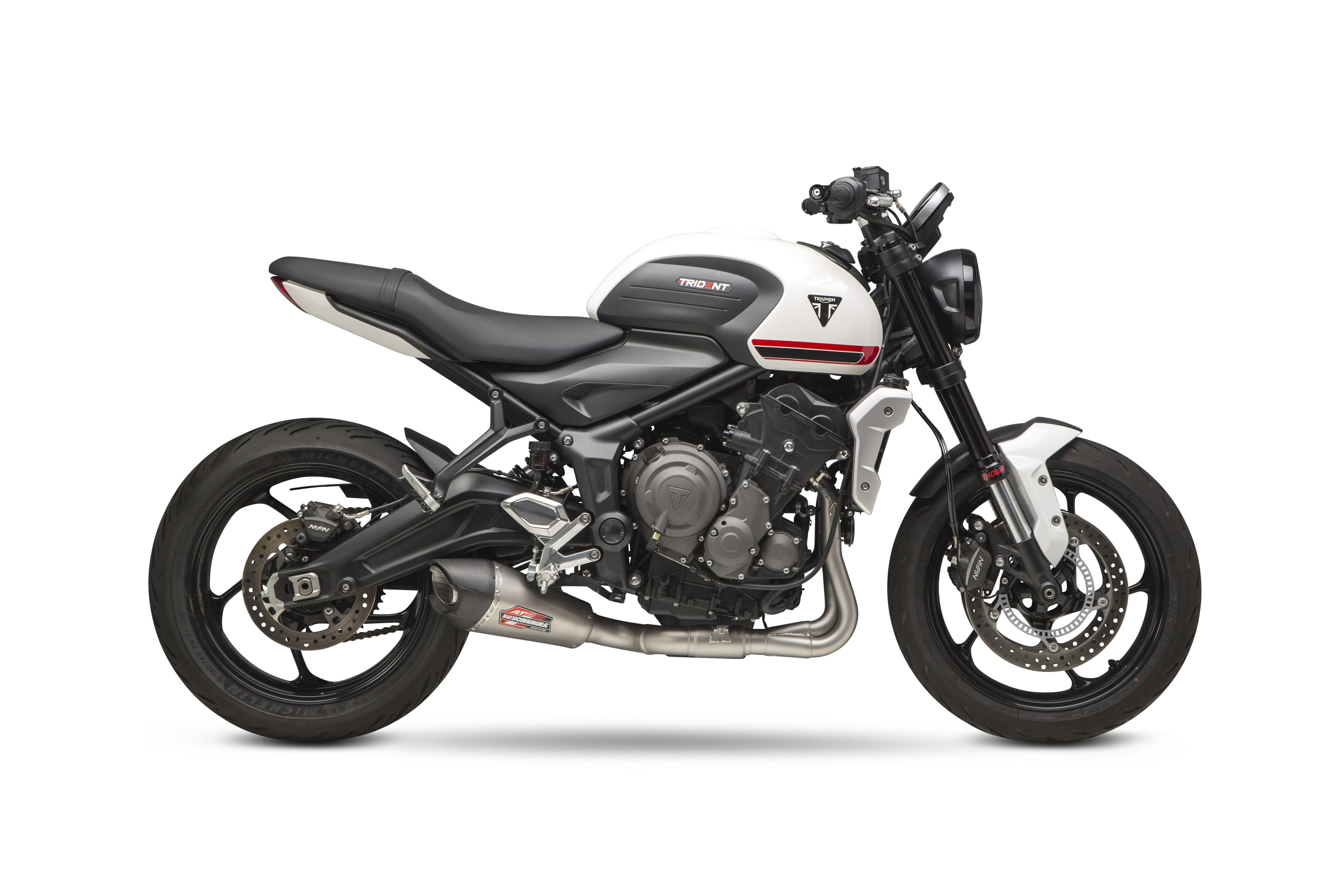 Yoshimura AT2 Full Exhaust System Stainless Fits TRIUMPH TRIDENT 660