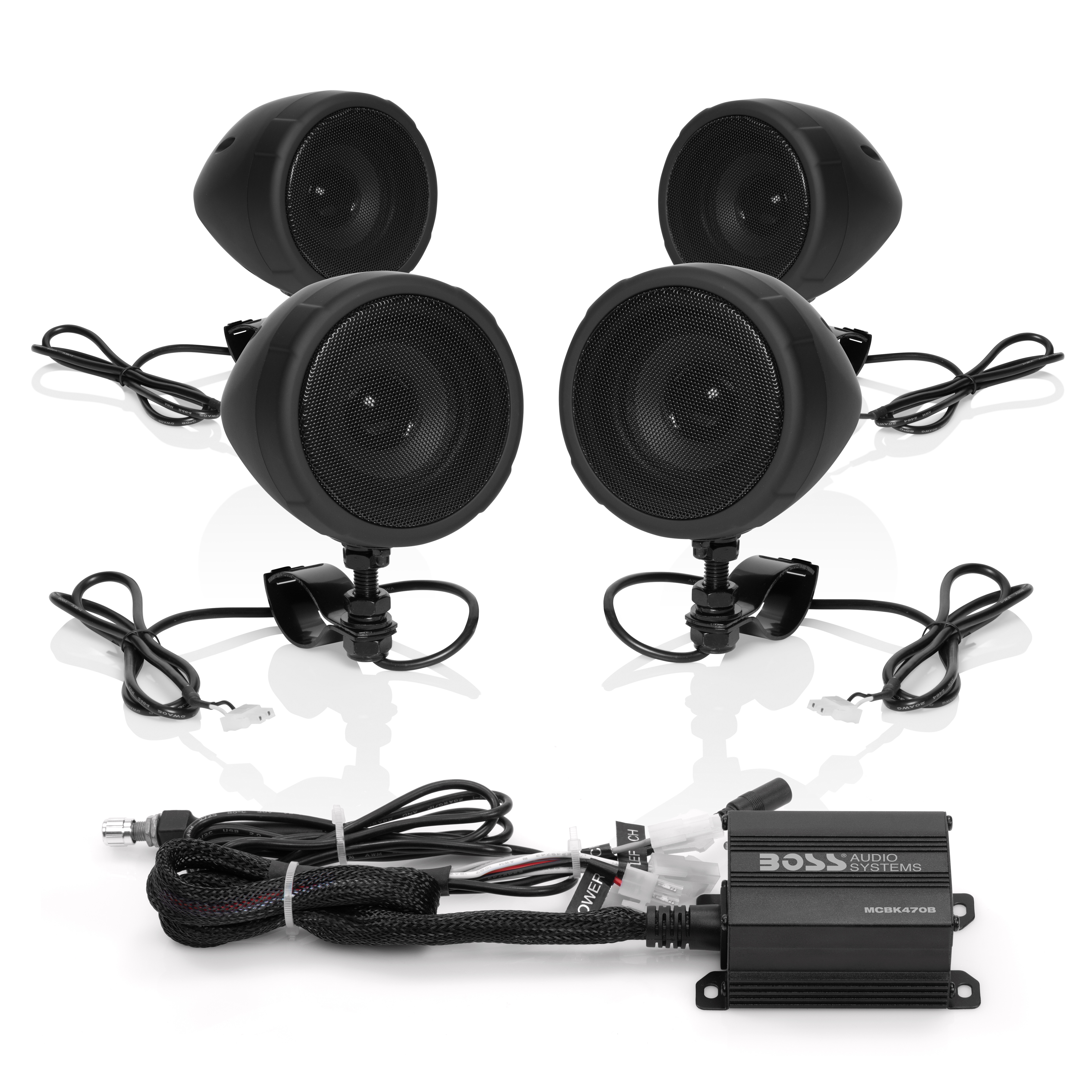 BOSS AUDIO MCBK470B BLUETOOTH 1000W ALLTERRAIN SPEAKER AND AMPLIFIER