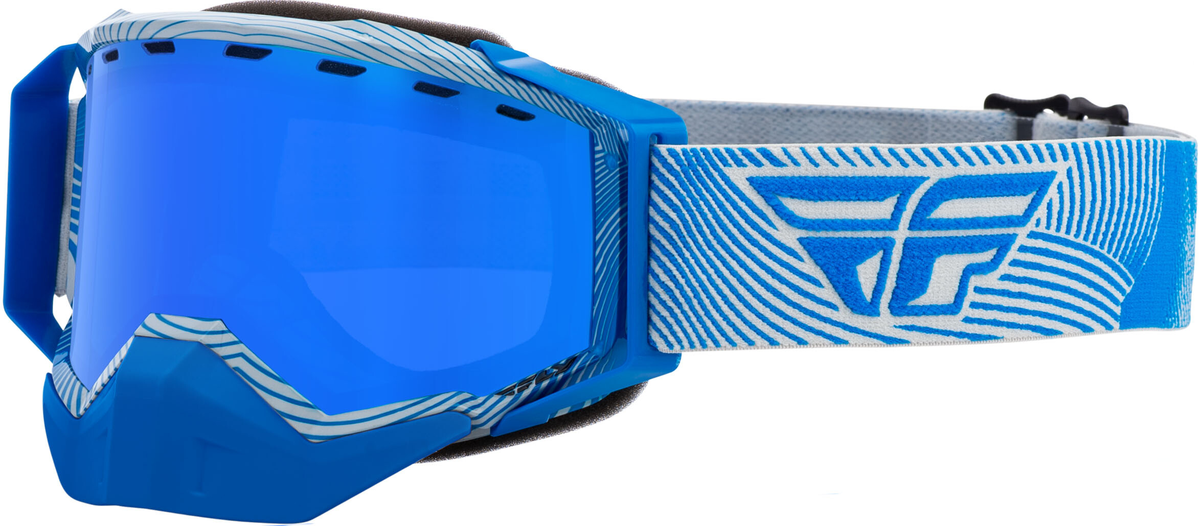 ZONE SNOW GOGGLE GREY/BLUE W/ SKY BLUE MIRROR/BLUE LENS