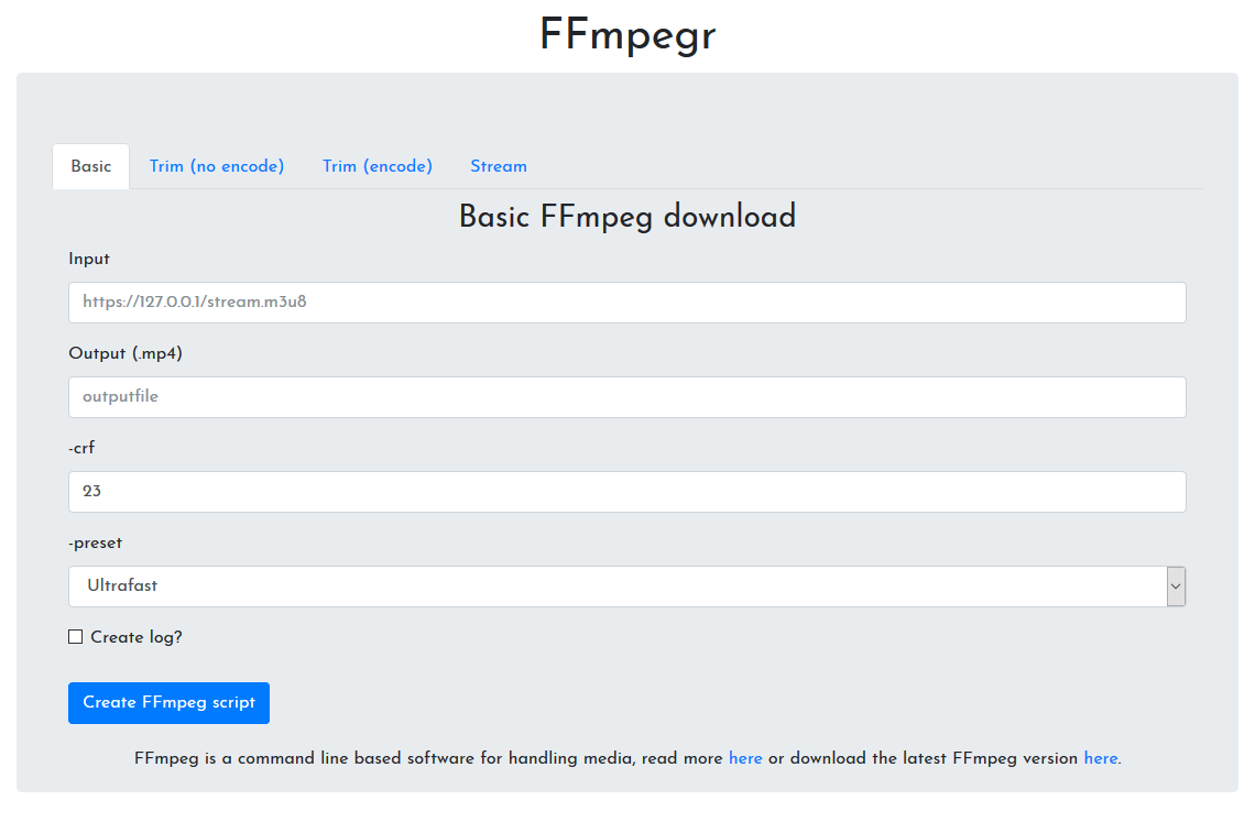 FFmpegr; A way to make FFmpeg commands easy corbpie