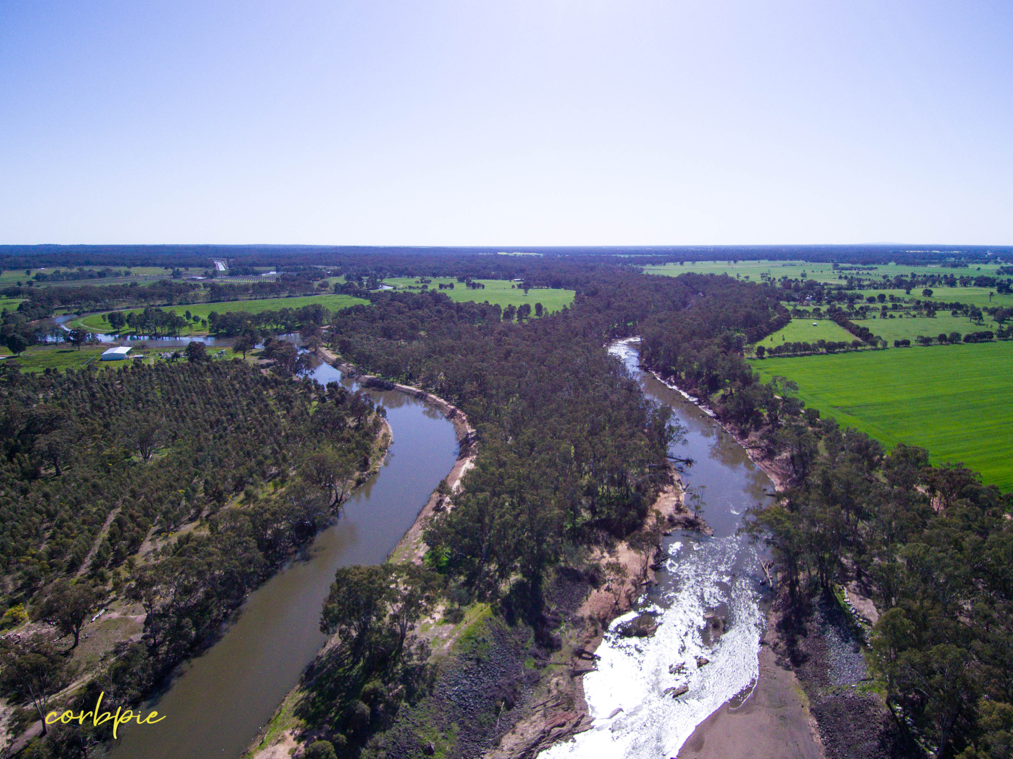 Goulburn Weir drone images and video write
