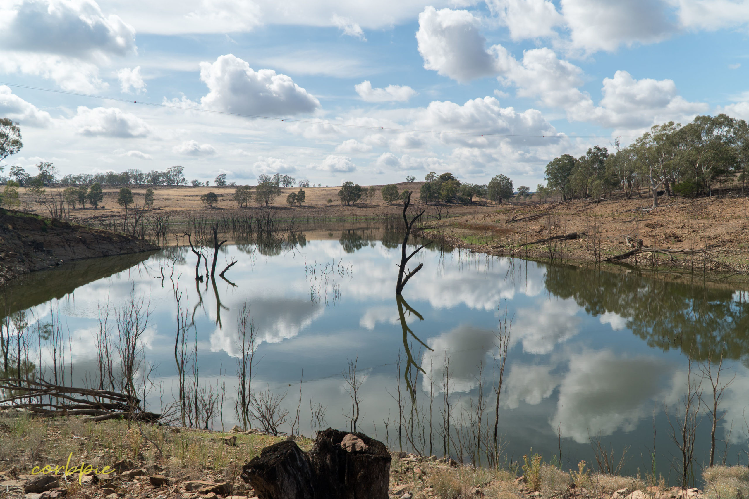 Lake Eppalock dropping water level