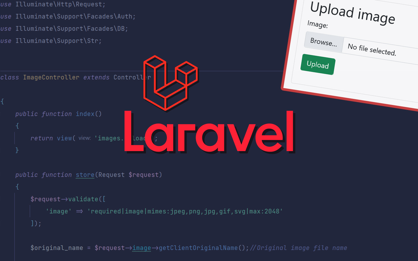Laravel 9 image upload and validation example