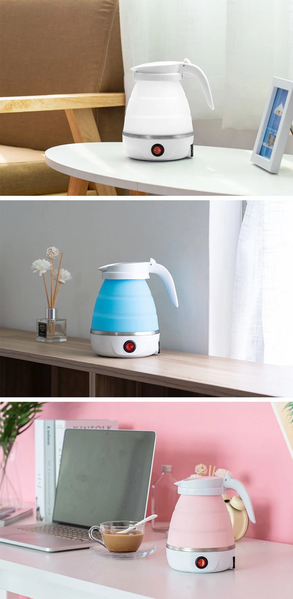 Portable Folding Electric Kettle W i z z g o o . c o m