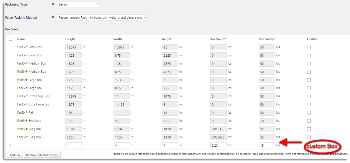 How to calculate shipping rates based on weights and dimensions in