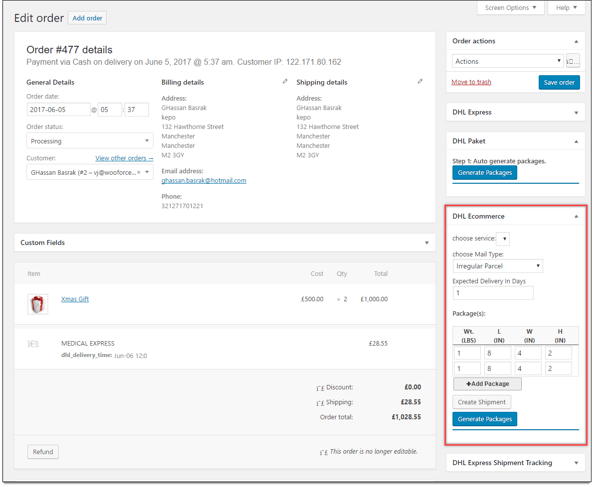 How to set up DHL shipping option using DHL