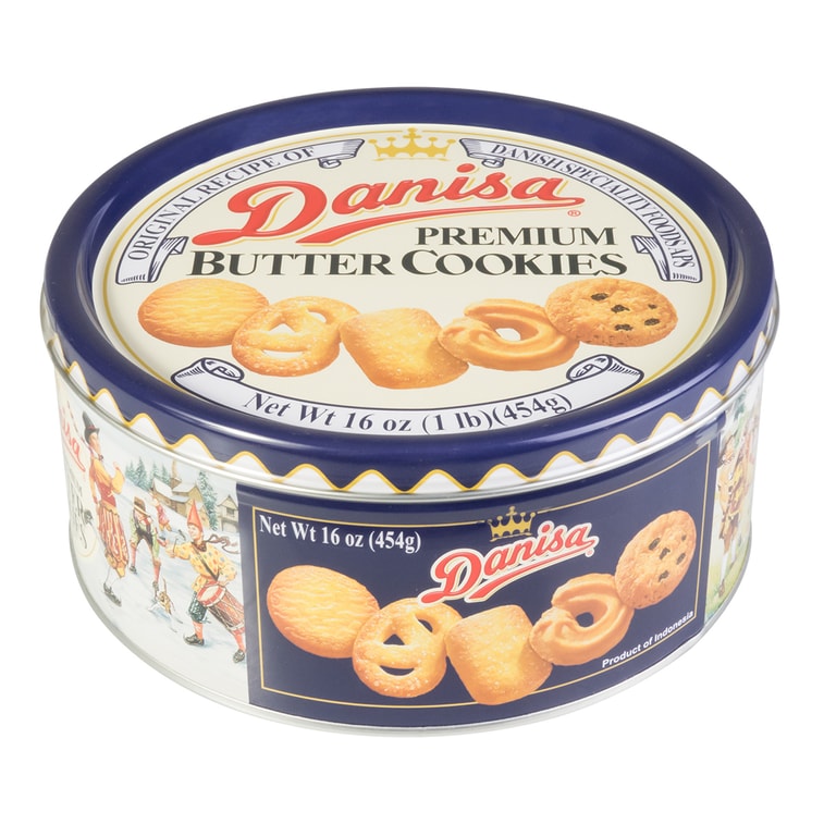 ROYAL DANISA Assorted Danish Premium Butter Cookie Tin, 16oz Yami