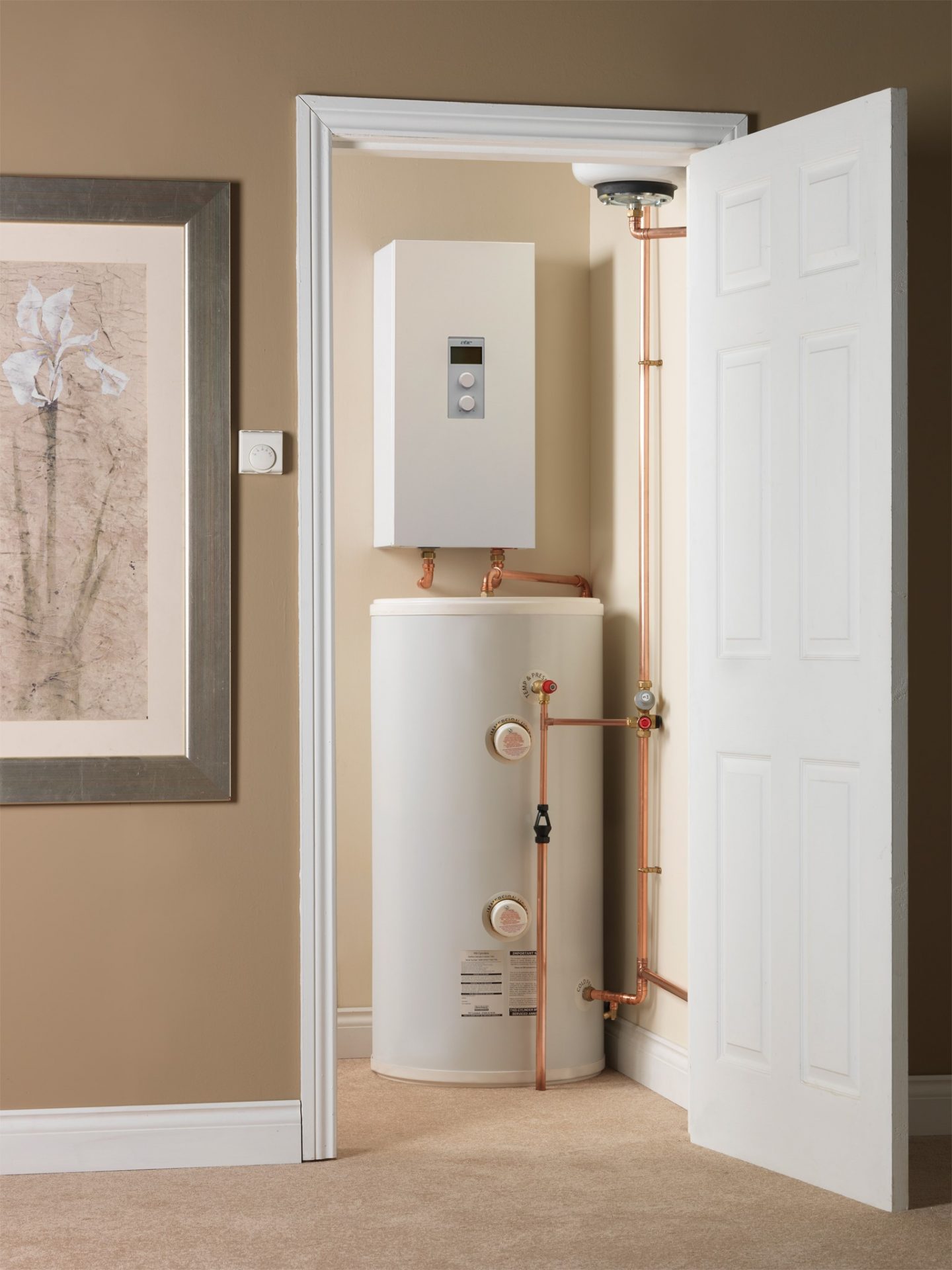 14.4kW Comet PV Electric System Boiler & 120L Direct Cylinder Package EHC