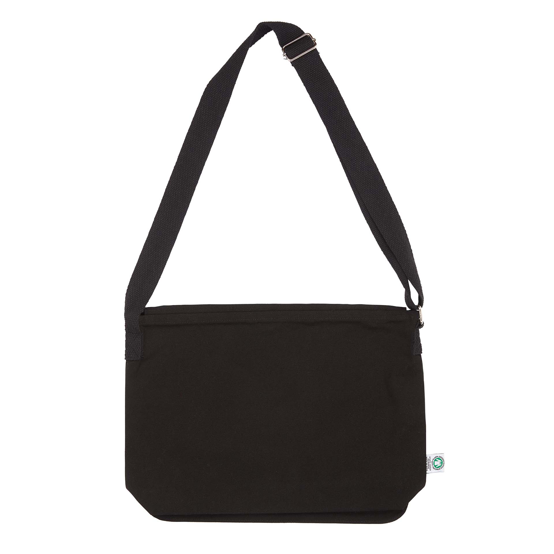 340gsm / 12oz Organic Cotton Messenger Bag Branded Promotional
