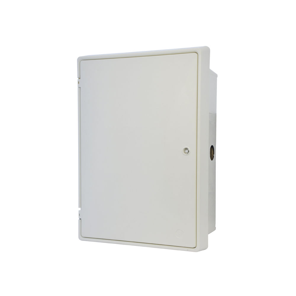 Recessed Electrical Meter Box with Meter Board and Key