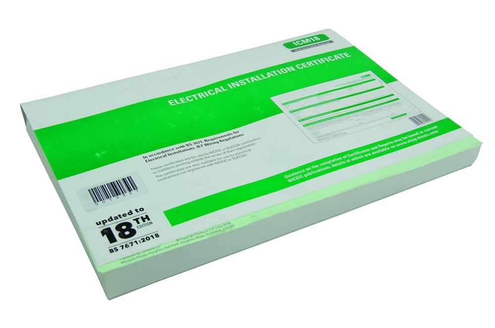 18th Edition Electrical Installation Certificates ICM18