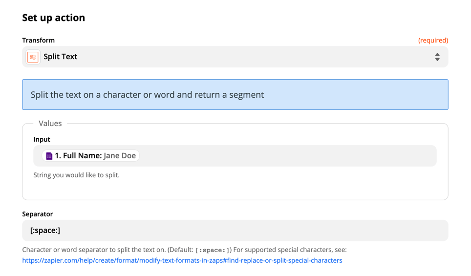Modify text formats in Zaps Format data in Zaps Create Zaps Help