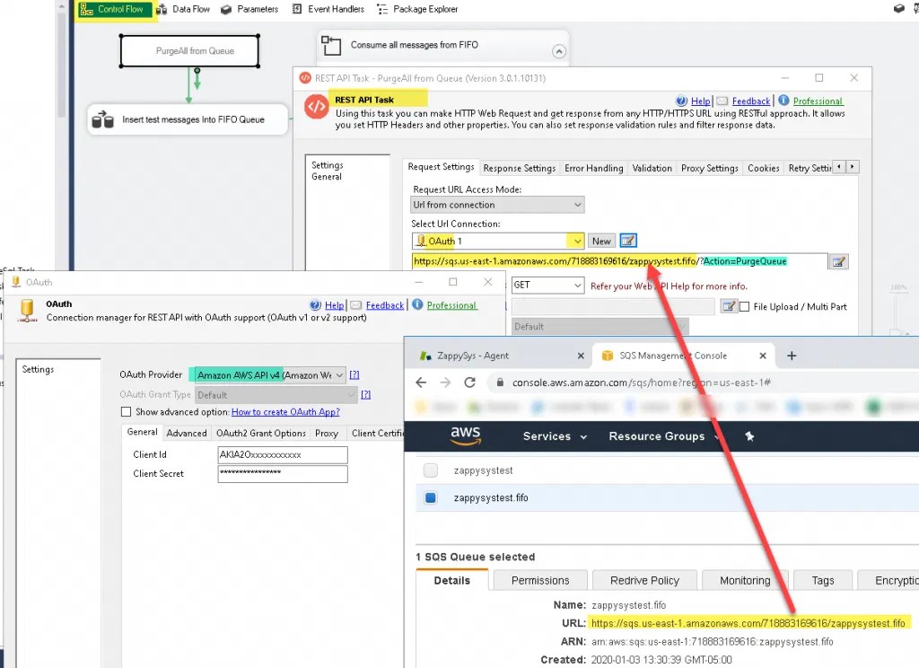 How to Read / Write / Delete Amazon SQS Queue data in SSIS ZappySys Blog