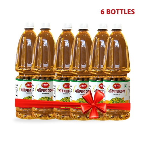 PRAN Mustard Oil 1000ml. (6 bottles). Oil/ Cooking Oil/Mustard Oil. zDrop