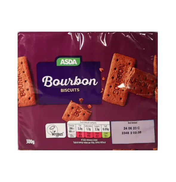 Asda Bourbon Biscuits 300gm zDrop