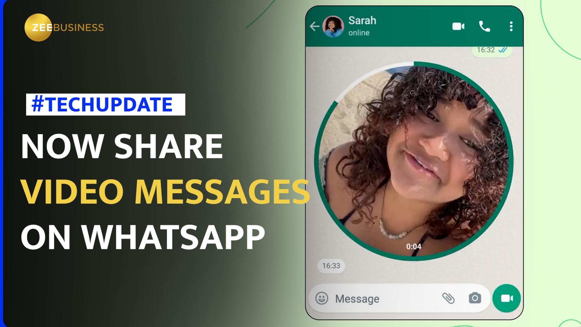 WhatsApp rolls out new feature to share 60second video messages Zee