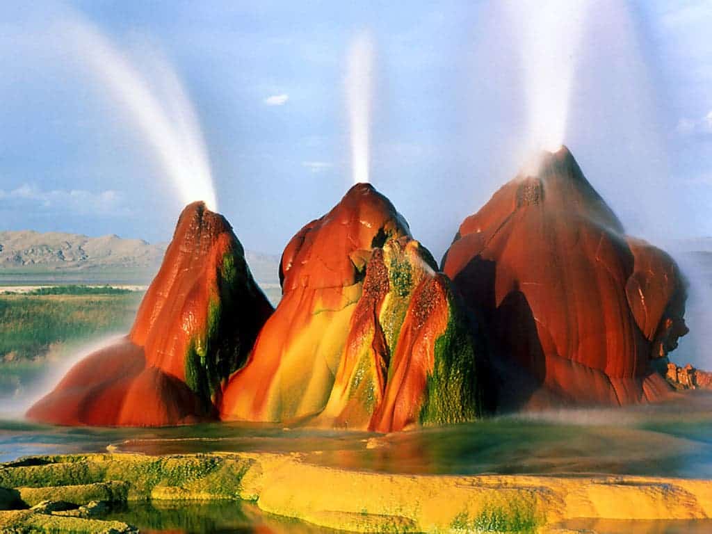 The Fly Geyser a man made surreal wonder