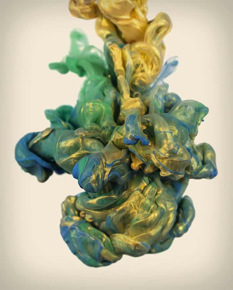 High speed photography of ink diffusion in water