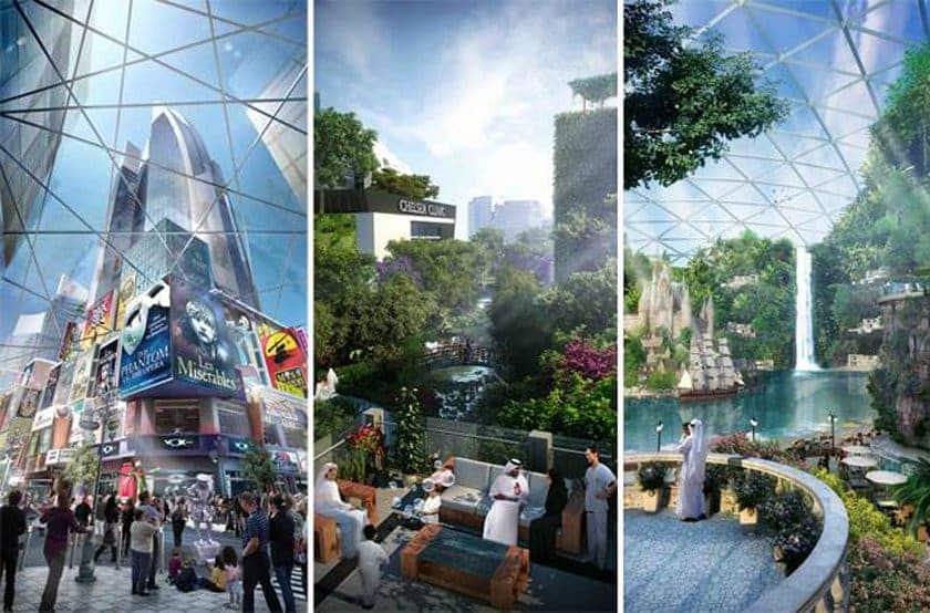 Dubai plans to build an entire city under a glass dome