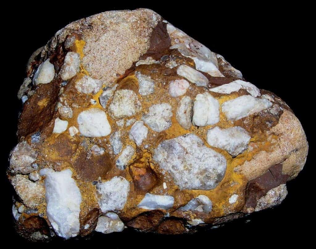 The types of rock igneous, metarmorphic and sedimentary