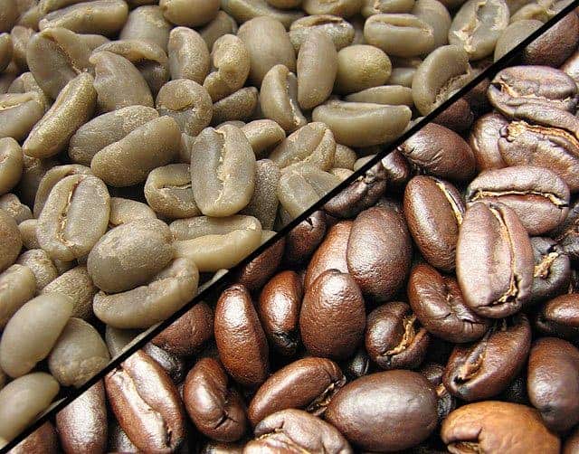 What gives coffee its distinctive color and flavor?