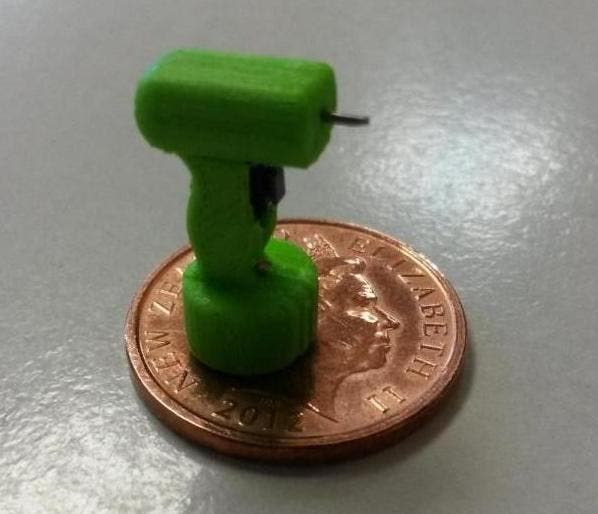 The world's smallest functional drill is cute and smaller than a coin