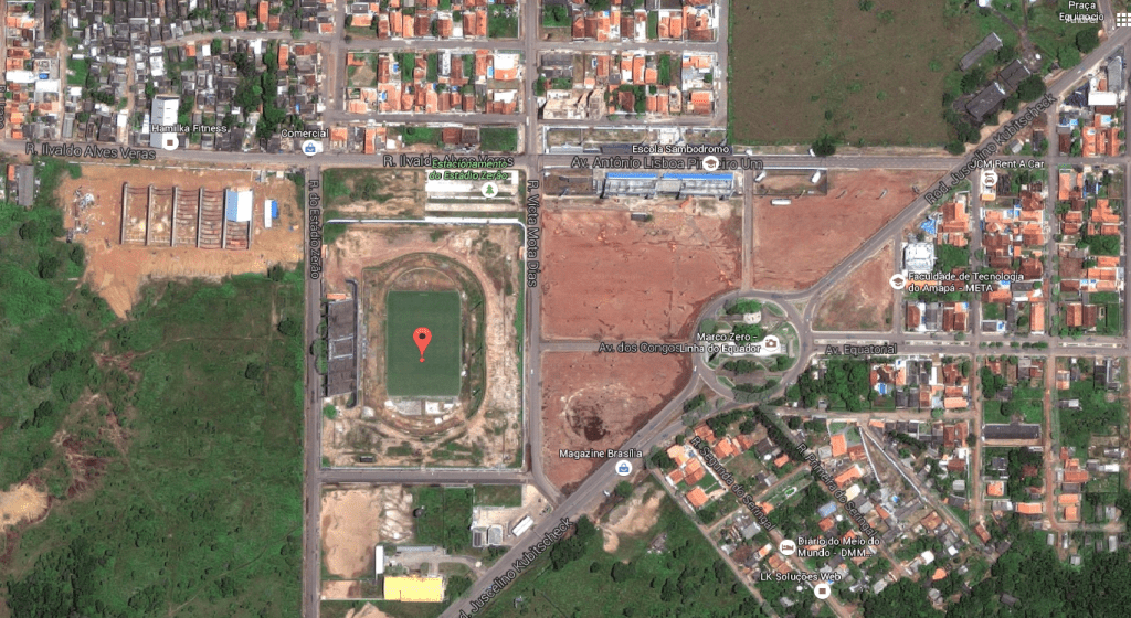 This football stadium in Brazil is located exactly on the Equator