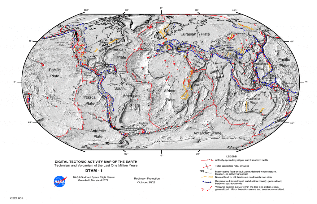 New tectonic plate discovered off the cost of Ecuador
