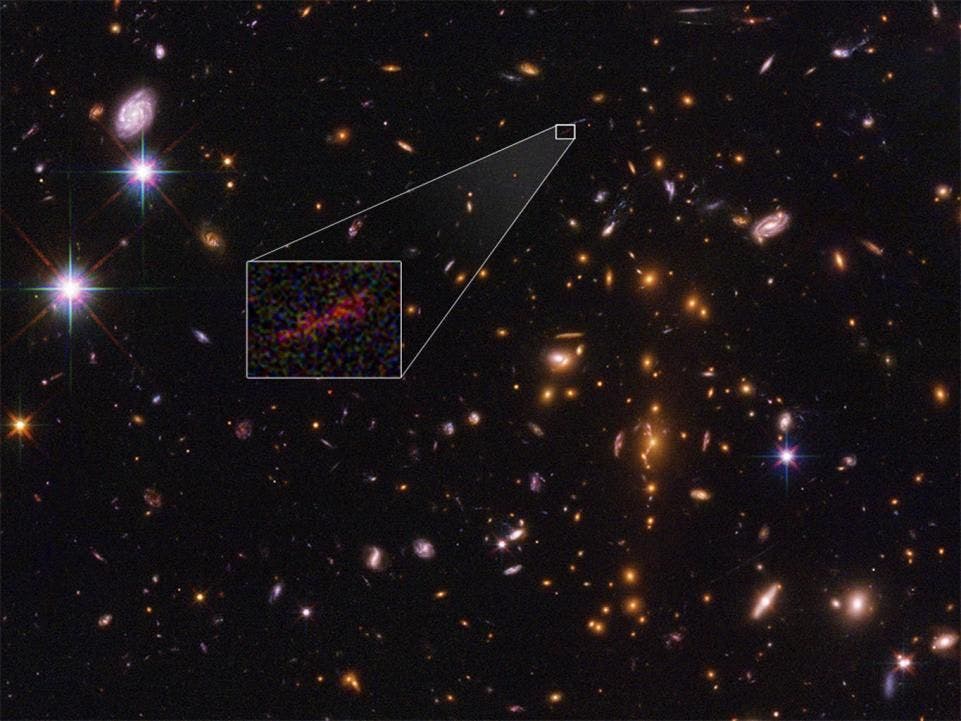 NASA zooms in on one of the oldest galaxies with the help of a cosmic