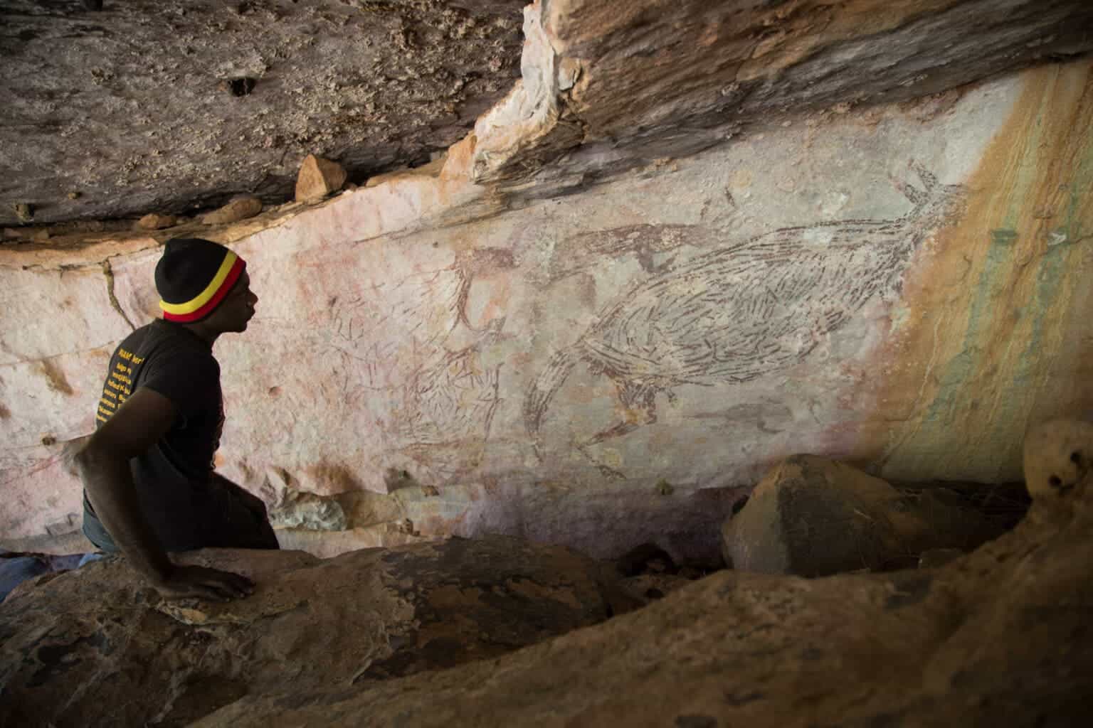 Australia's oldest cave painting is 17,000yearold kangaroo art