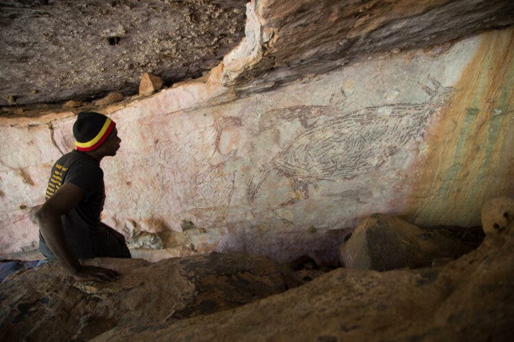Australia's oldest cave painting is 17,000yearold kangaroo art