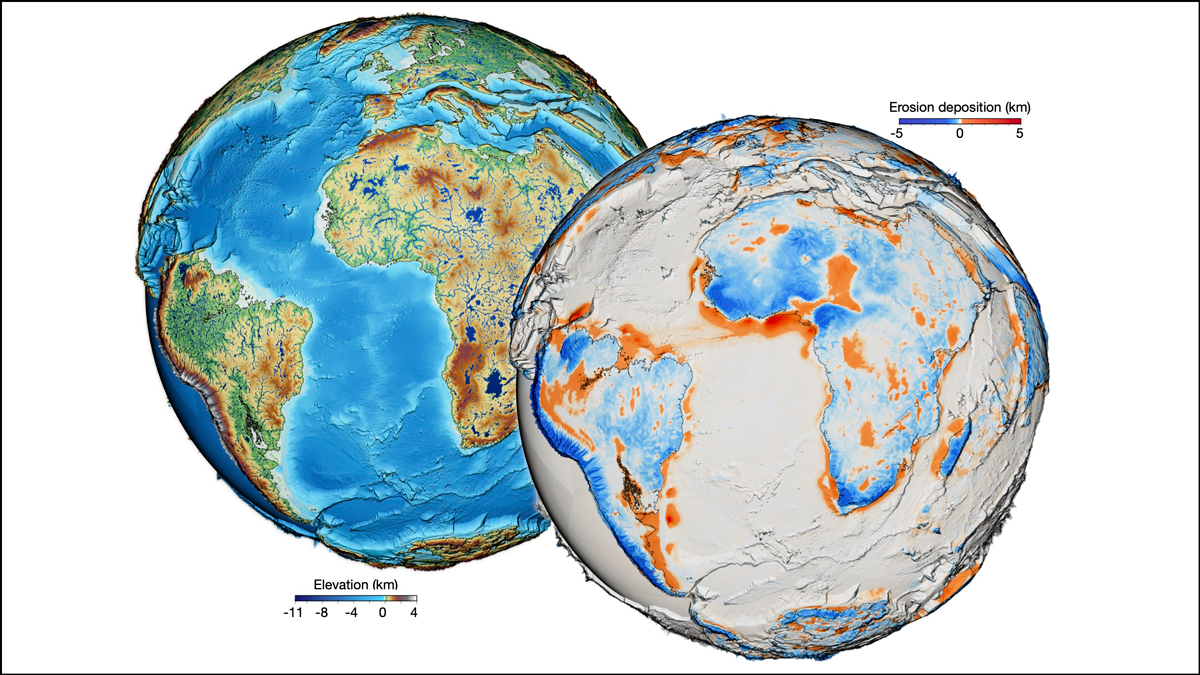 New model explains Earth's surface evolution over the past 100 million