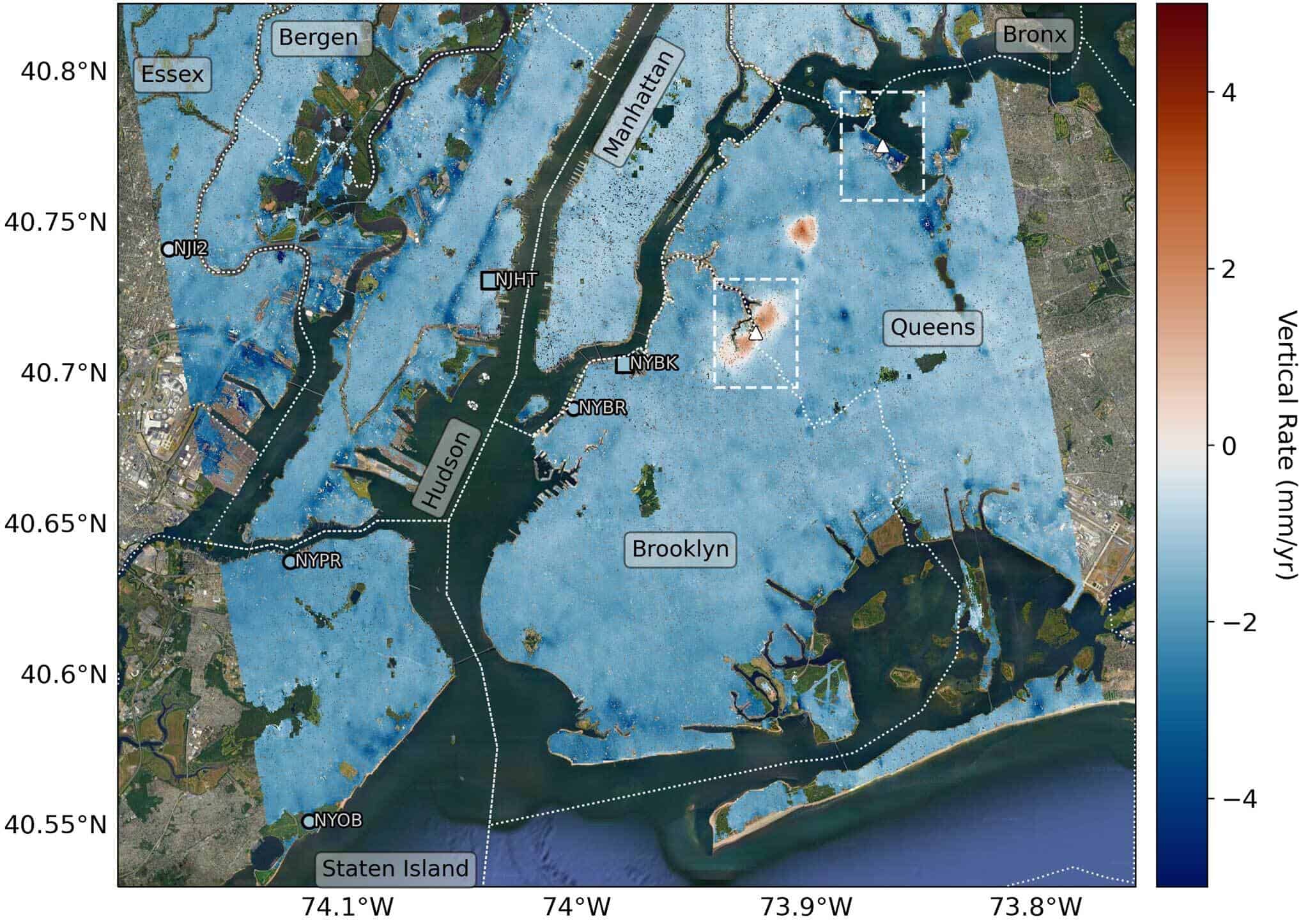 Satellite data sows New York City is sinking and it's not just