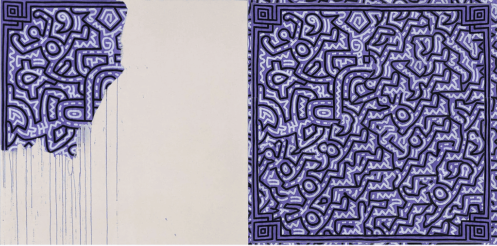 AI ironically completes Keith Haring’s 'Unfinished Painting' — and