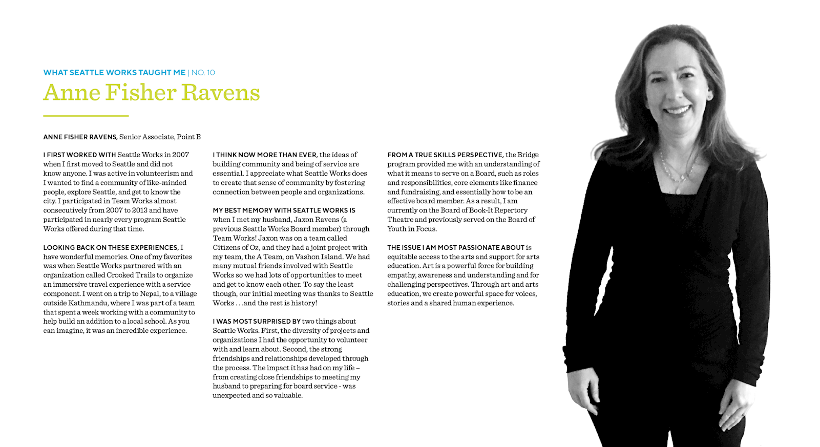 Seattle Works 30th Anniversary Anne Fisher Ravens