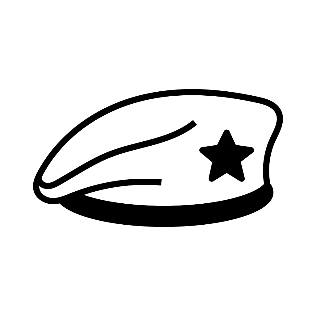 Cap, types, army hat, army cap, captain hat, hat, soldier cap icon