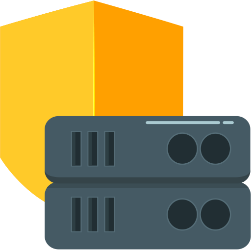Database, hosting, network, protection, server, storage, technology icon
