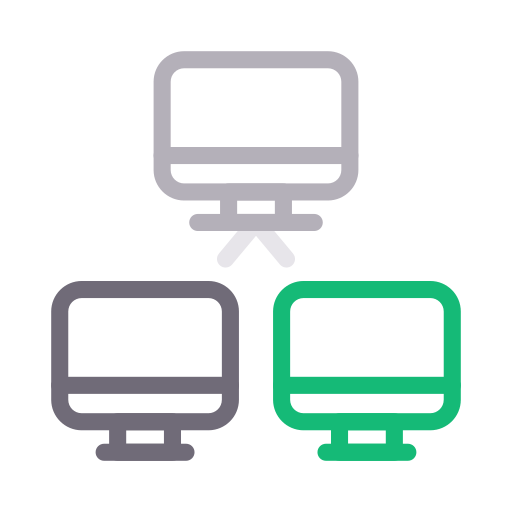 Computer, connection, lcd, network, sharing icon Download on Iconfinder