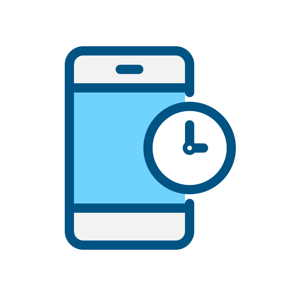 App, clock, mobile, phone, schedule, time, timer icon Download on