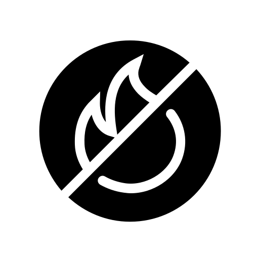 Do not start fire, fire, flame, no fire, no fires, rule, sign icon